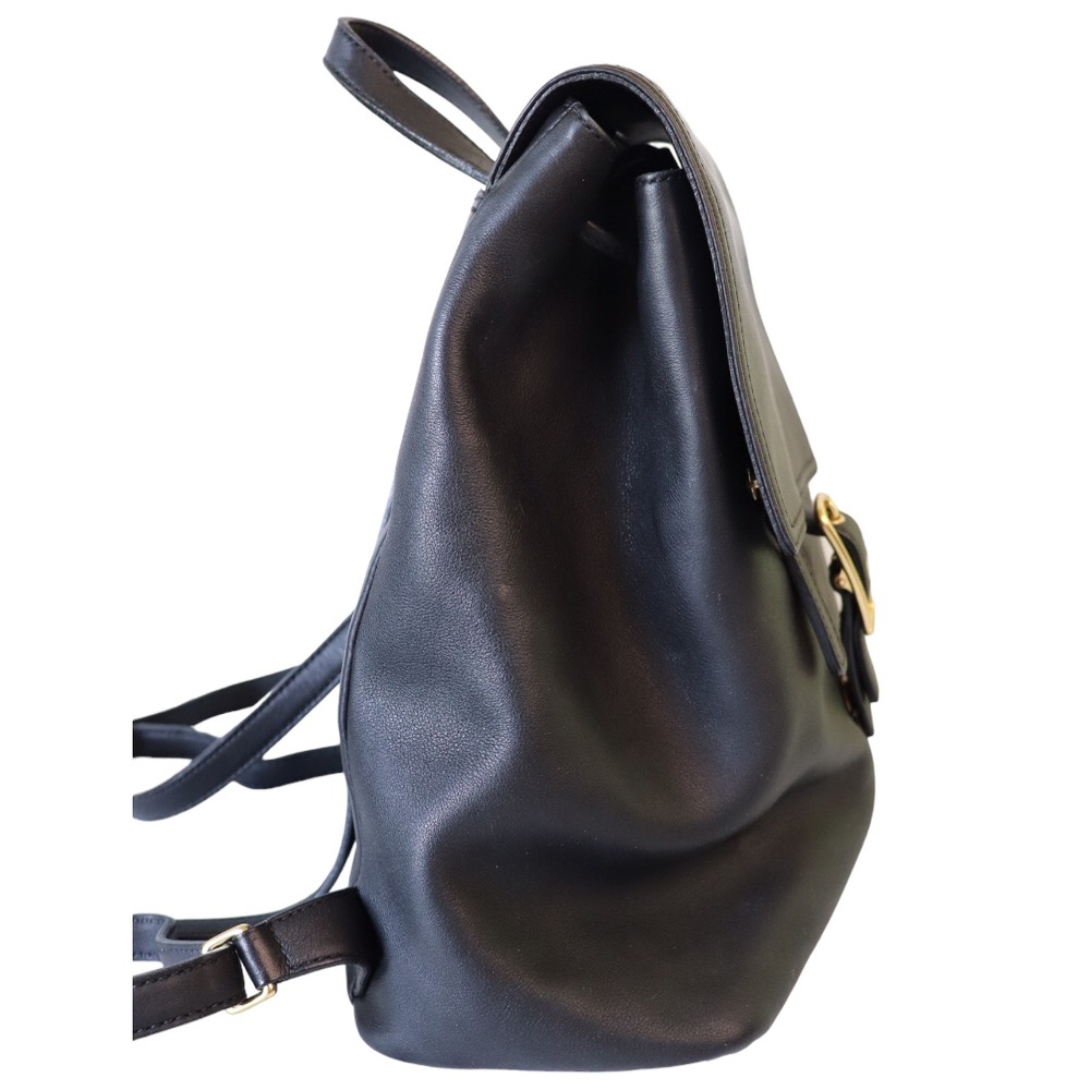 Coach Vintage Hampton Legacy Smooth Black Leather Backpack #9827 - Picture 8 of 12